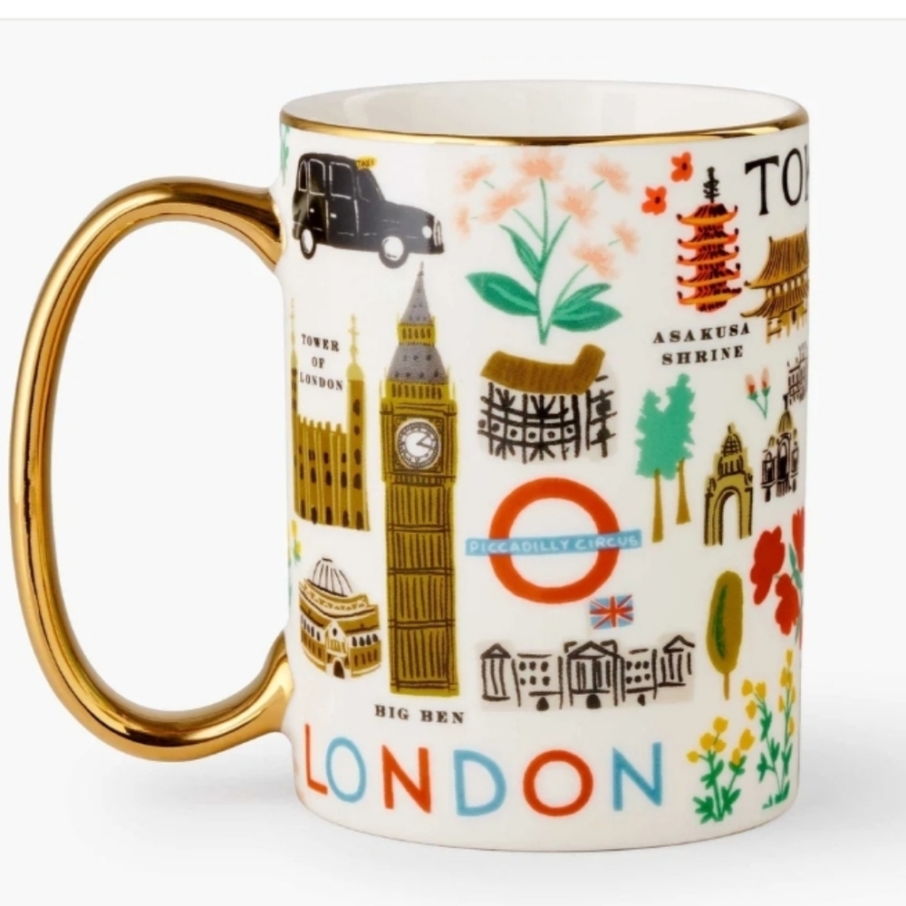 NWT Rifle Paper Co. Bon Voyage Mug